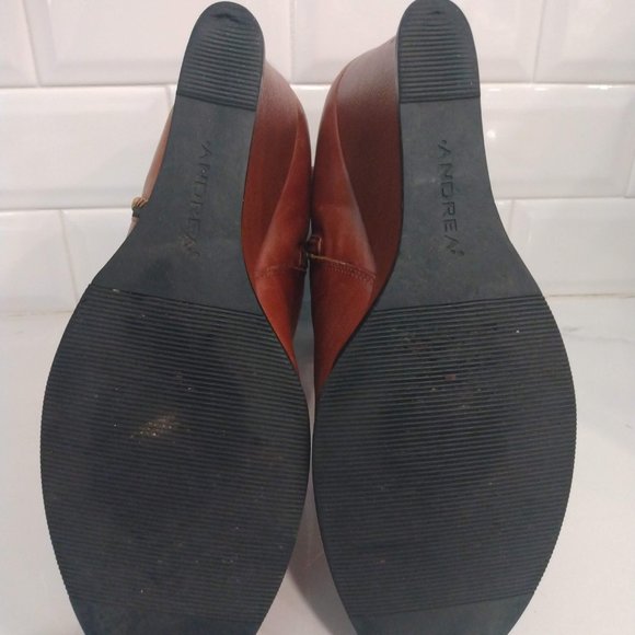 Andrea Brown Heel Wedge Size 8 - Picture 7 of 7